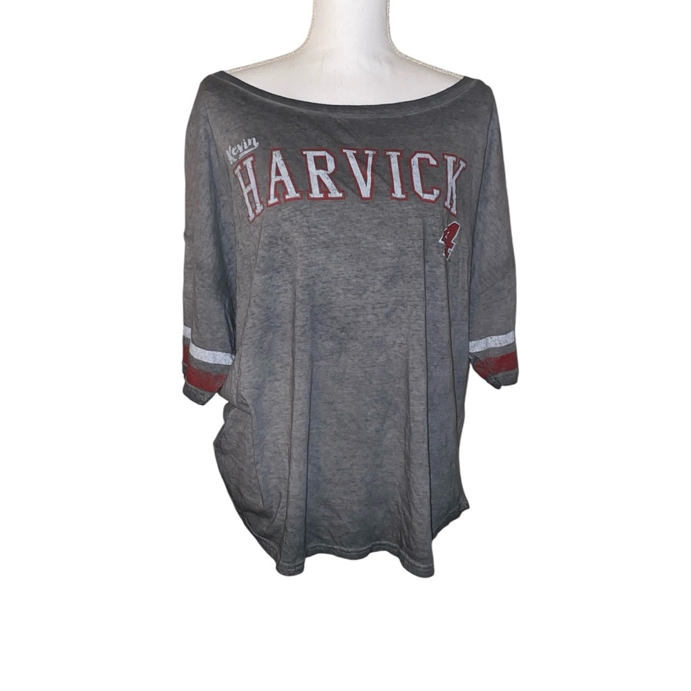 NASCAR Kevin Harvick Touch Alyssa Milano Racing Women’s Shirt 2XL Mineral Wash